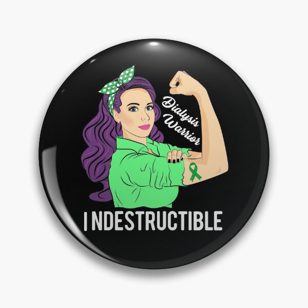 Item preview, Dialysis Warrior Indestructible Kidney Transplant Awareness designed and sold by ZNOVANNA.