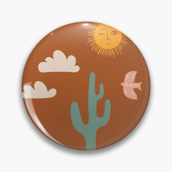 Item preview, Boho Aesthetic Landscape Southwest Cactus and Sun - sedona background designed and sold by DesignLabMedia.