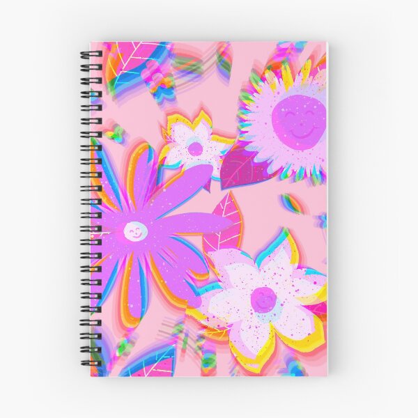 Item preview, Happy Flowers (Rainbow Glitch) - Aesthetic Funny Cartoon Drawing  designed and sold by Cosmic-Ferret.