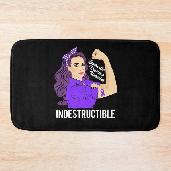 Item preview, Domestic Violence Warrior Indestructible Awareness Support designed and sold by ZNOVANNA.
