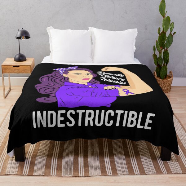 Item preview, Domestic Violence Warrior Indestructible Awareness Support designed and sold by ZNOVANNA.