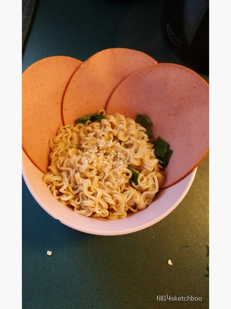 "bologna and instant noodles omg " Sticker for Sale by fill14sketchboo