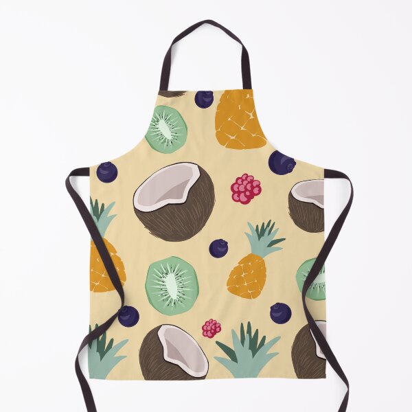 Item preview, Pattern with coconuts, pineapples, kiwis and berries designed and sold by Aksena.