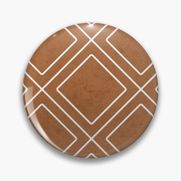 Item preview, DESIGNER SQUARE LINES BROWN LEATHER LOOK, BY SUBGIRL designed and sold by SUBGIRL.