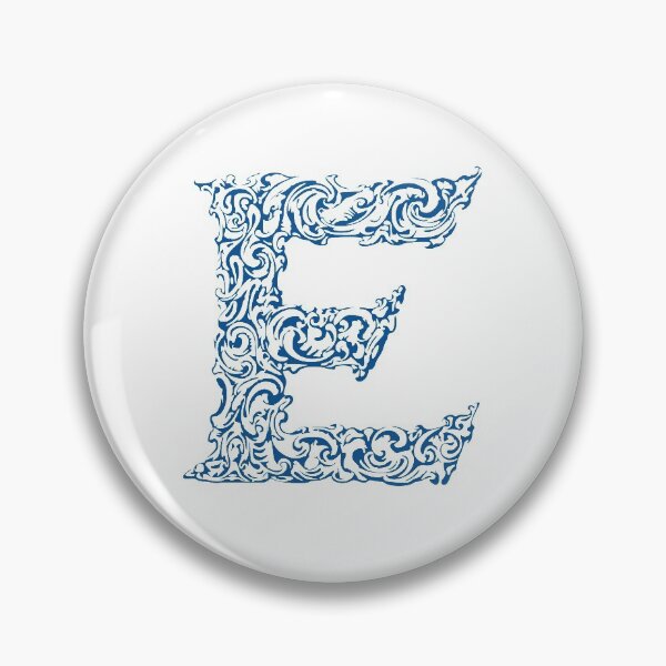 Item preview, Blue Monogram - Letter "E" designed and sold by RoamingRabbit.