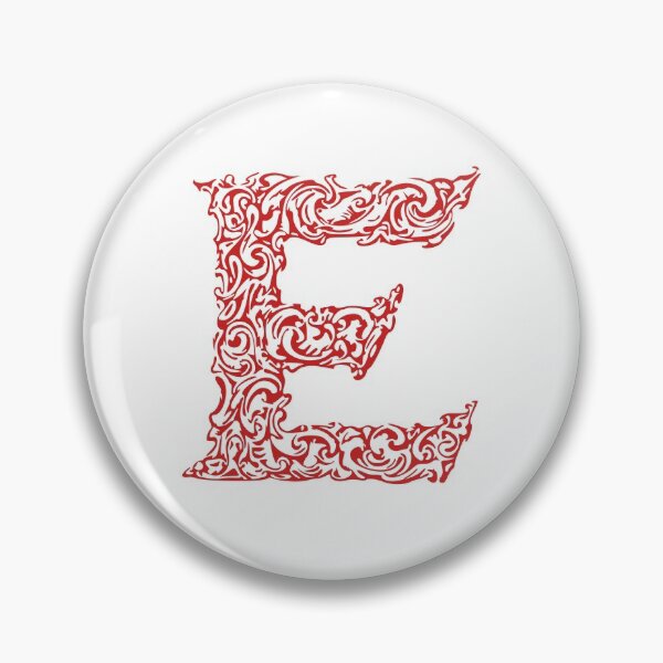 Item preview, Red Monogram - Letter "E" designed and sold by RoamingRabbit.
