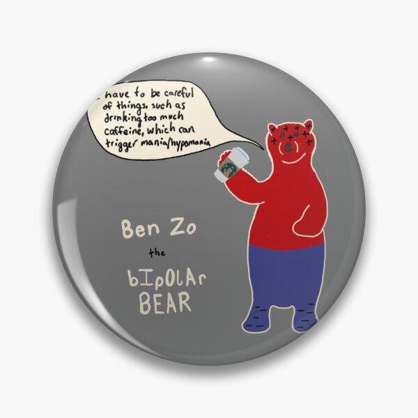 Item preview, Bipolar bear on caffeine triggers designed and sold by ksail.
