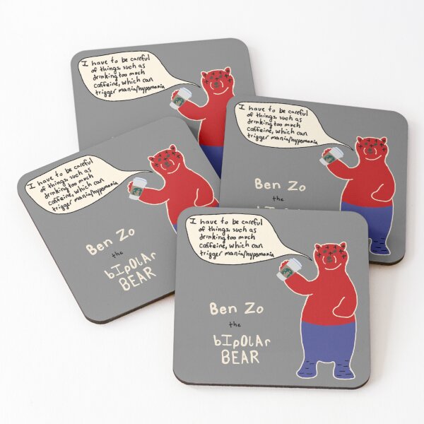 Item preview, Bipolar bear on caffeine triggers designed and sold by ksail.