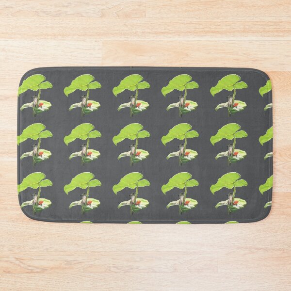 Item preview, New Dawn Frog pattern grey background designed and sold by IslesArt.
