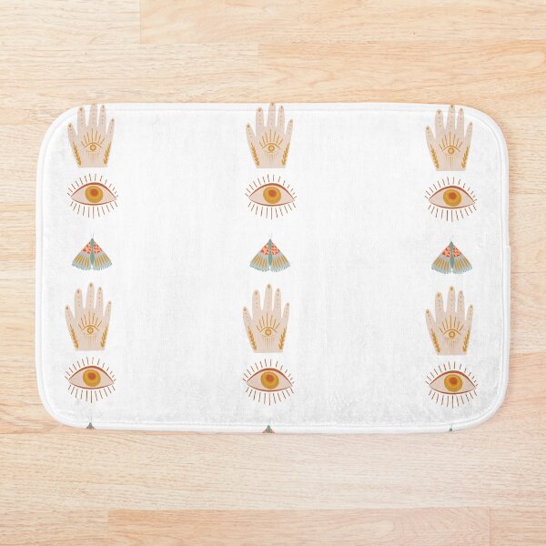 Item preview, Boho Aesthetic Eye, Moth, Hand - white background designed and sold by DesignLabMedia.