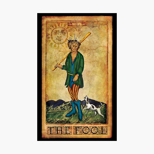 Póster carta de tarot vintage el mago