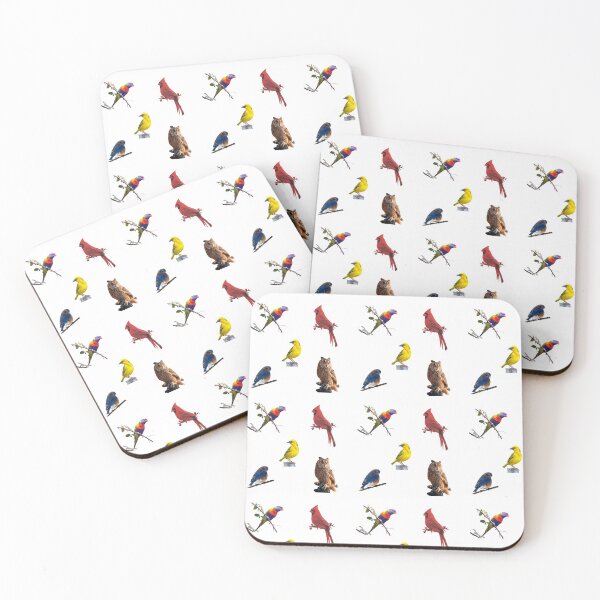Artikelvorschau, Vogel-Aufkleberpaket – 5 Aufkleber zum Preis von 1 entworfen und verkauft von ittybittyowl.
