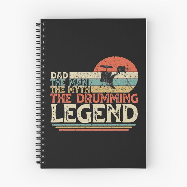 Item preview, Vintage Drummer Dad, Dad The Man The Myth The Drumming Legend designed and sold by DreamColor.