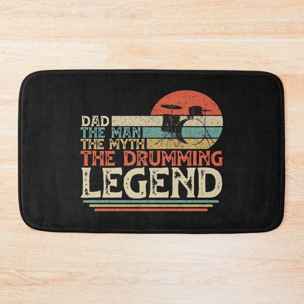 Item preview, Vintage Drummer Dad, Dad The Man The Myth The Drumming Legend designed and sold by DreamColor.