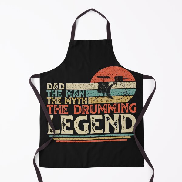 Item preview, Vintage Drummer Dad, Dad The Man The Myth The Drumming Legend designed and sold by DreamColor.
