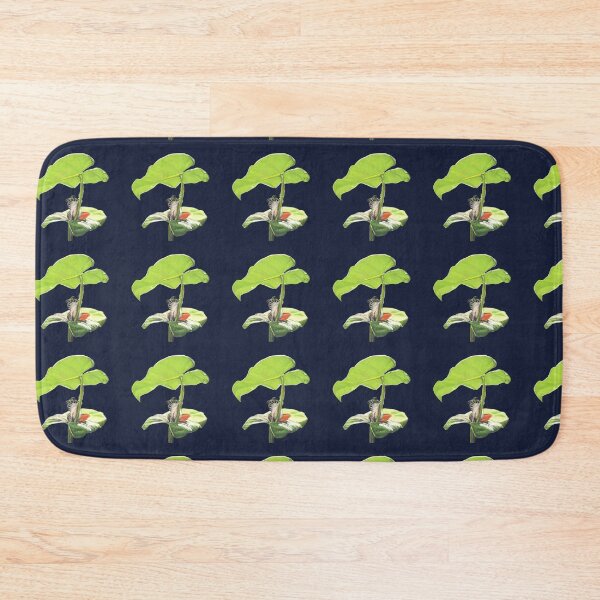 Item preview, New Dawn Frog pattern dark blue background designed and sold by IslesArt.