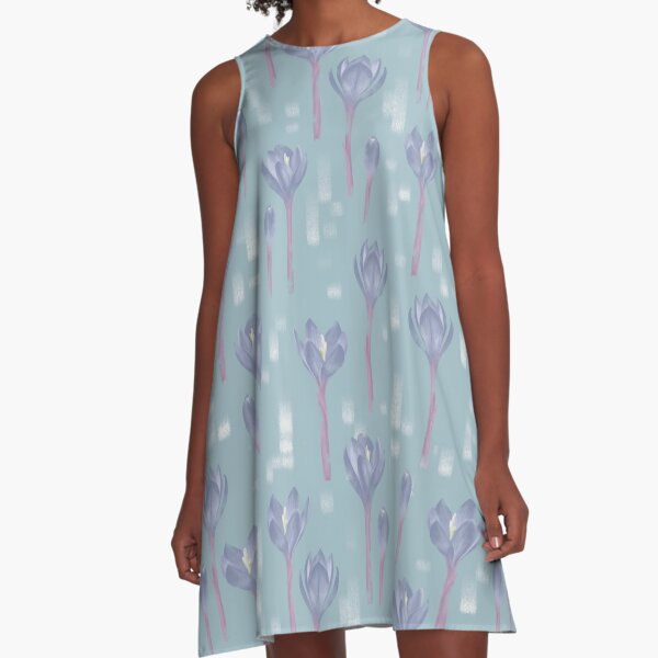 Crocus purple A-Line Dress