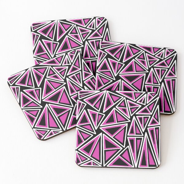 Item preview, Chaos Pink Triangles Pattern designed and sold by palaco210.