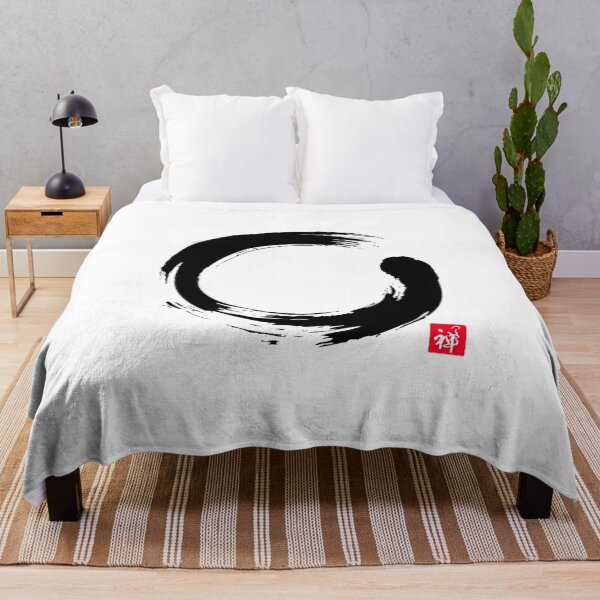 Item preview,  Buddhism Zen Enso Circle with Calligraphy  designed and sold by Born-to-Rock.