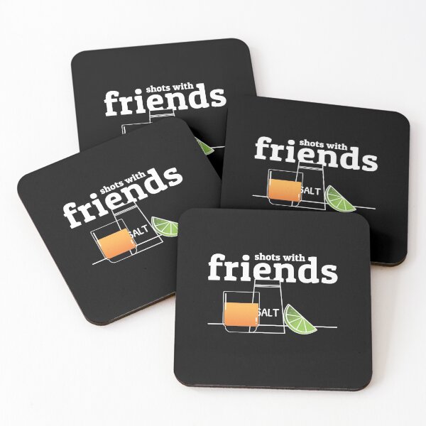 Item preview, Shots With Friends Cool Drinking Quote Tequila Salt Lime designed and sold by sillyquestions.