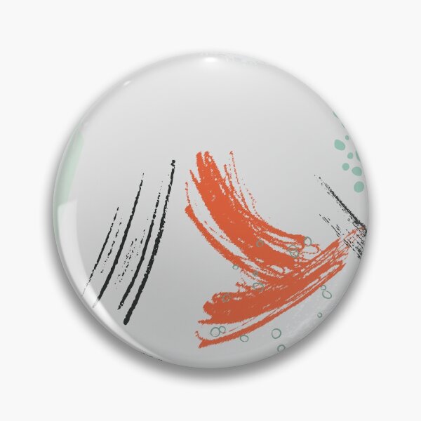 Item preview, Abstract mint orange print designed and sold by Milatoo.