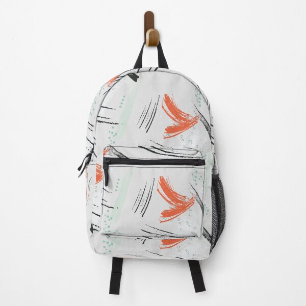 Item preview, Abstract mint orange print designed and sold by Milatoo.