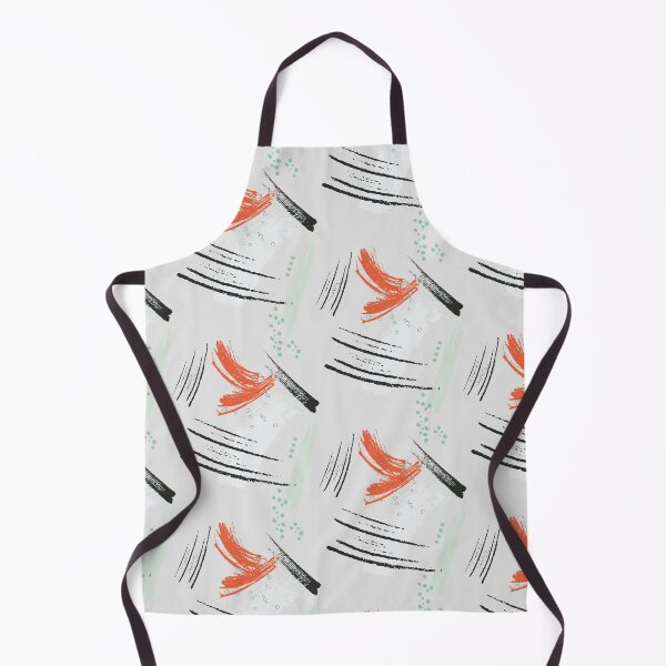 Item preview, Abstract mint orange print designed and sold by Milatoo.