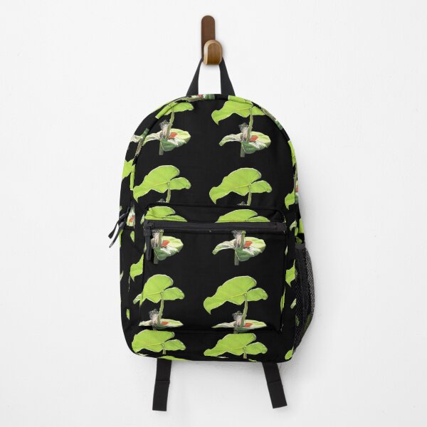 Item preview, New Dawn Frog pattern black background designed and sold by IslesArt.