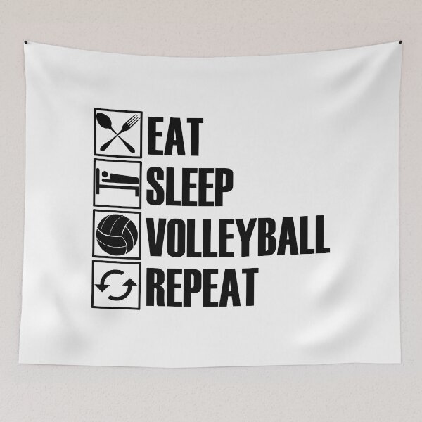 Item preview, Eat Sleep Volleyball Repeat designed and sold by Adel Qasem.