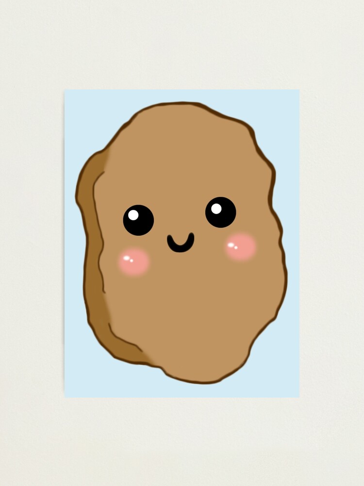 "kawaii chicken nugget" Photographic Print for Sale by laranapancakes ...