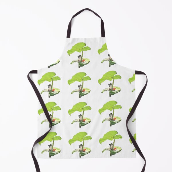 Item preview, New Dawn Frog pattern white background designed and sold by IslesArt.