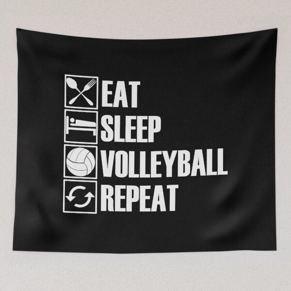 Item preview, Eat Sleep Volleyball Repeat designed and sold by Adel Qasem.