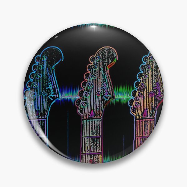 Item preview, 5 guitarras multicolores, con un fondo SOLORIZADO designed and sold by DewDropDesigns.