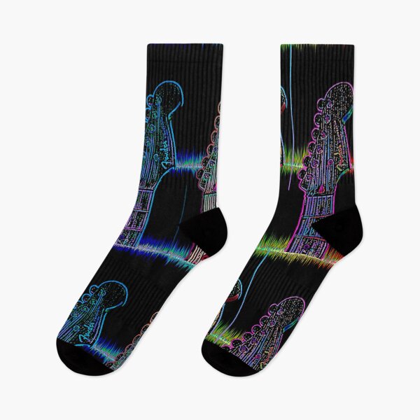 Item preview, 5 Multi-Colored Guitars, with a SOLORIZED background designed and sold by DewDropDesigns.