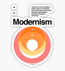 Modernism Sticker