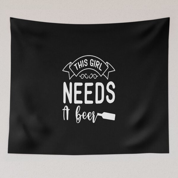 Item preview, This Girl Needs A Beer designed and sold by Phoenix-Fire1.