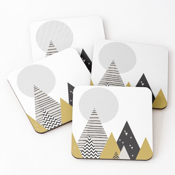 Item preview, Abstract Mountains Minimalist Design designed and sold by HomeluxPrints.