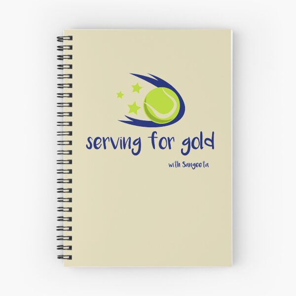 Aperçu de l'œuvre Servir pour l'or avec les parents des joueurs de tennis de Sangeeta créée et vendue par MS-Merch.