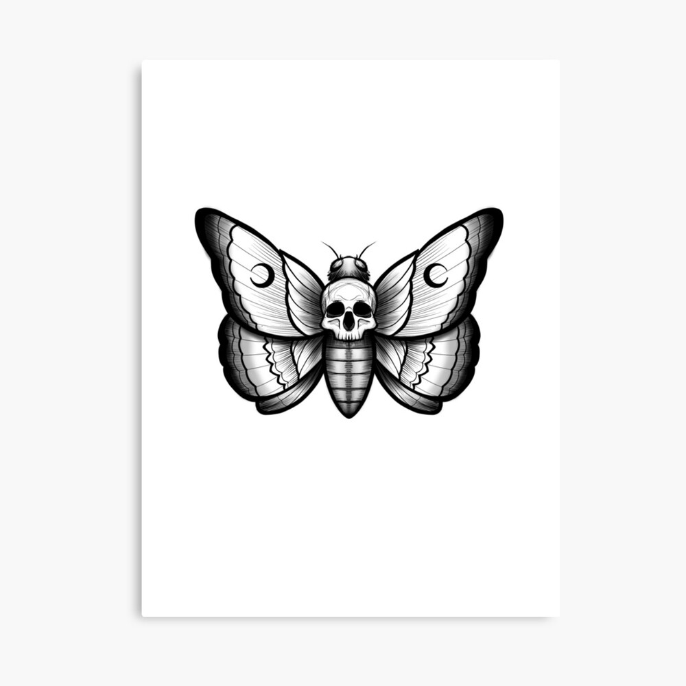 Minimalist Moth Tattoo Idea  BlackInk