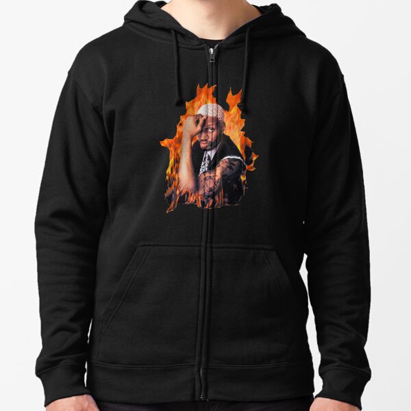 Dennis Rodman Fan Art & Merch Zipped Hoodie