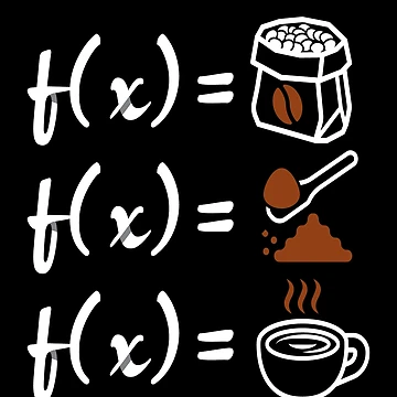 Artwork thumbnail, Math Math Physics Coffee by MooonTees