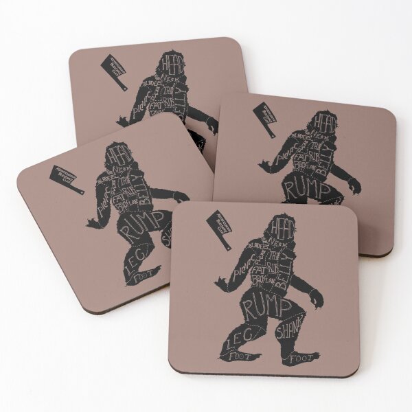 Item preview, Adventurous Butchery Cuts - Sasquatch designed and sold by FishWithATopHat.