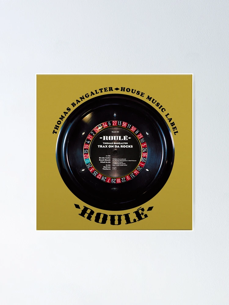 Rolled Vinyl Thomas Bangalter House Music: MODEL Or TRAX ON DA ROCKS LABEL  Legend | Poster