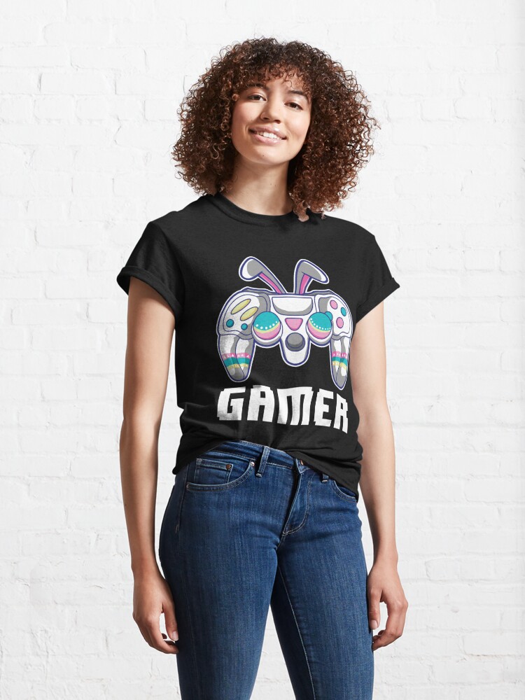 Disover Video Game Easter Gamer Controller Bunny Ears Classic T-Shirt