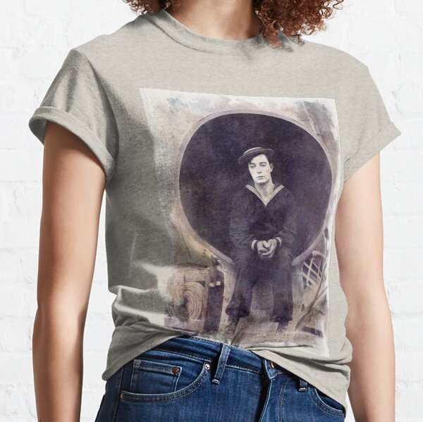 Vista previa del artículo con la obra «Buster Keaton - The Navigator - Watercolor Vintage - D30», diseñado y vendido por DecoWords.