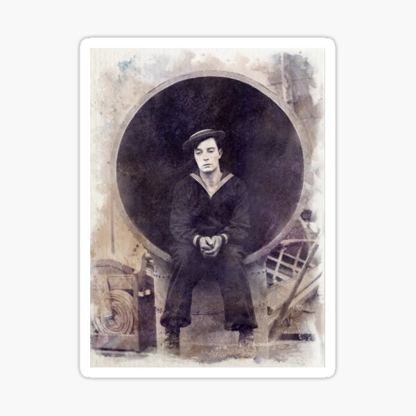 Item preview, Buster Keaton - The Navigator - Watercolor Vintage - D30 designed and sold by DecoWords.