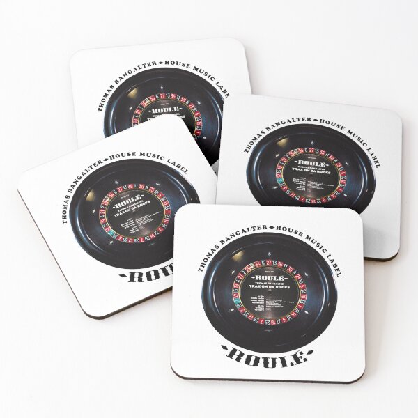 Item preview, Rolled Vinyl Thomas Bangalter House Music: white MODEL TRAX ON DA ROCKS LABEL Legend (original HD DESIGN) designed and sold by LA FRENCH TOUCH.