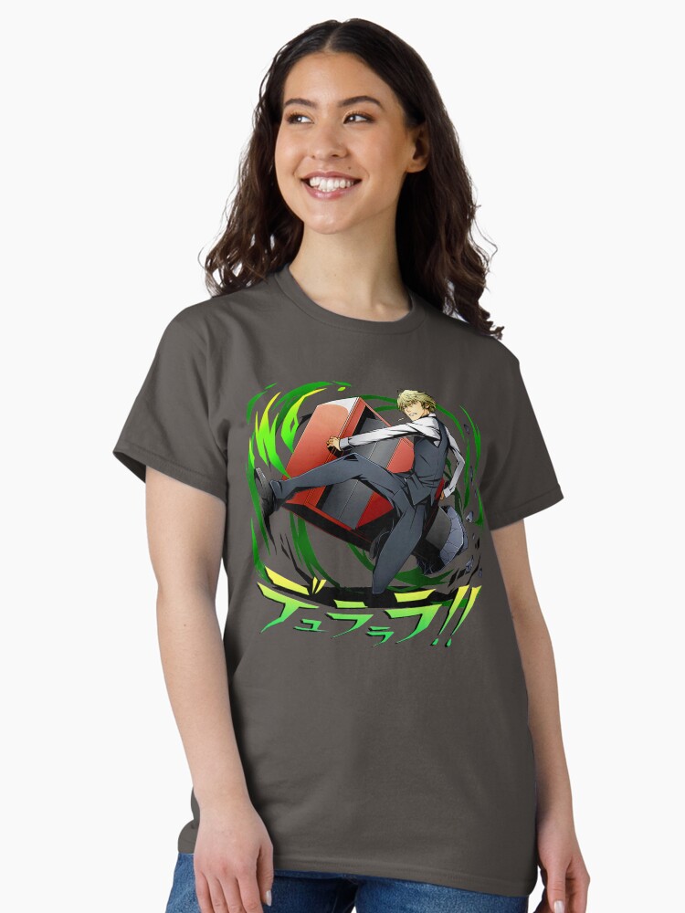 Aperçu 2 sur 7. T-shirt classique avec l'œuvre Shizuo Heiwajima Durarara créée et vendue par LokittyLevi.