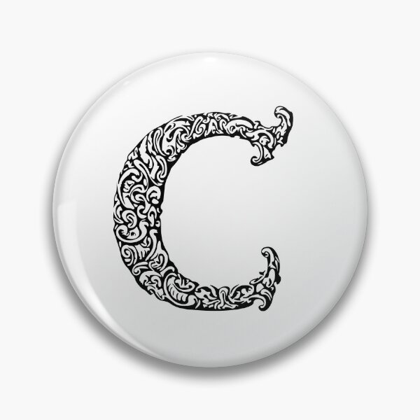 Item preview, Black Monogram - Letter "C" designed and sold by RoamingRabbit.