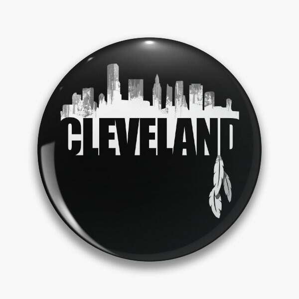 Item preview, Black White Cleveland Ohio Skyline Distressed Vintage Silhouette Cle Oh Cityscape Architecture  designed and sold by WillPowerApp.